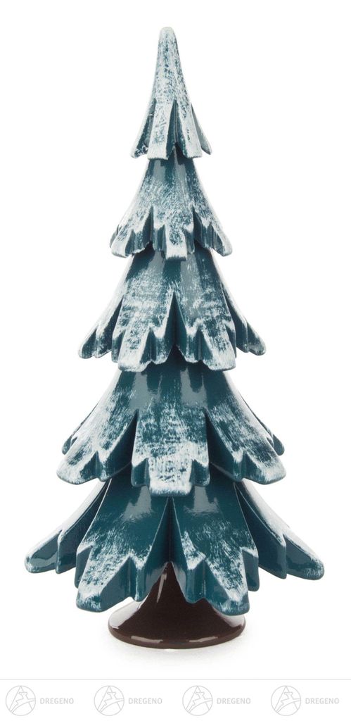 Massivholzbaum grün-weiß (12,5cm) von Dregeno Seiffen