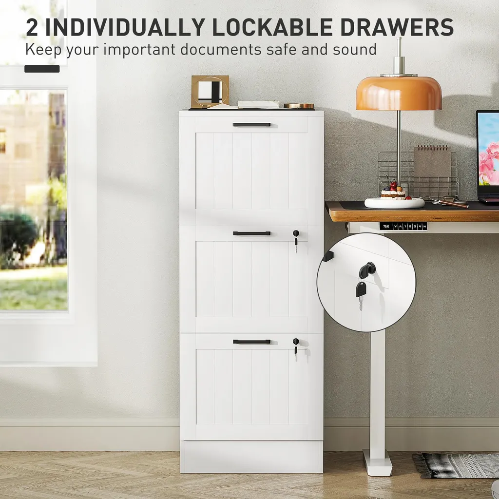 Armoire à tiroirs verrouillable pour dossiers A4 et archives de bureau - 6