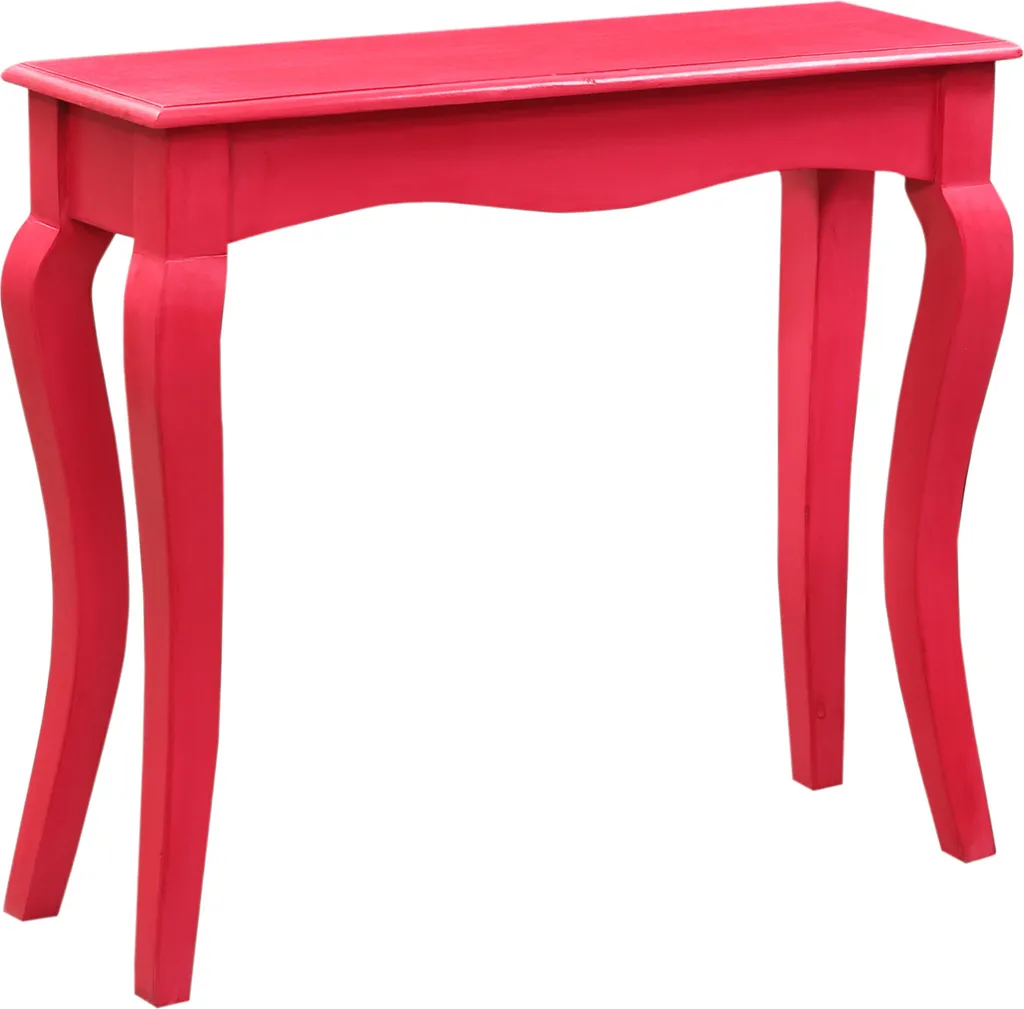 Console Buffet de Salon 90cm Rouge - Décoration Pop Art Déco Colorée