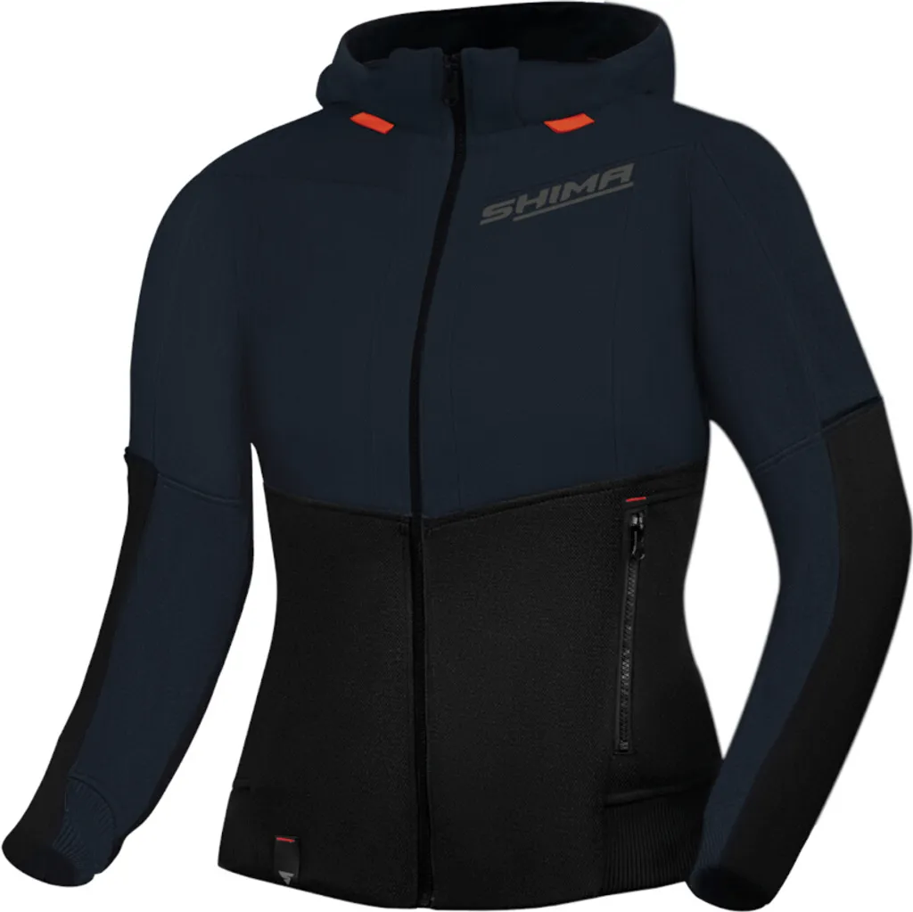SHIMA Daybreaker Hoodie Femme Gris Taille S : Veste Moto Homologuée CE
