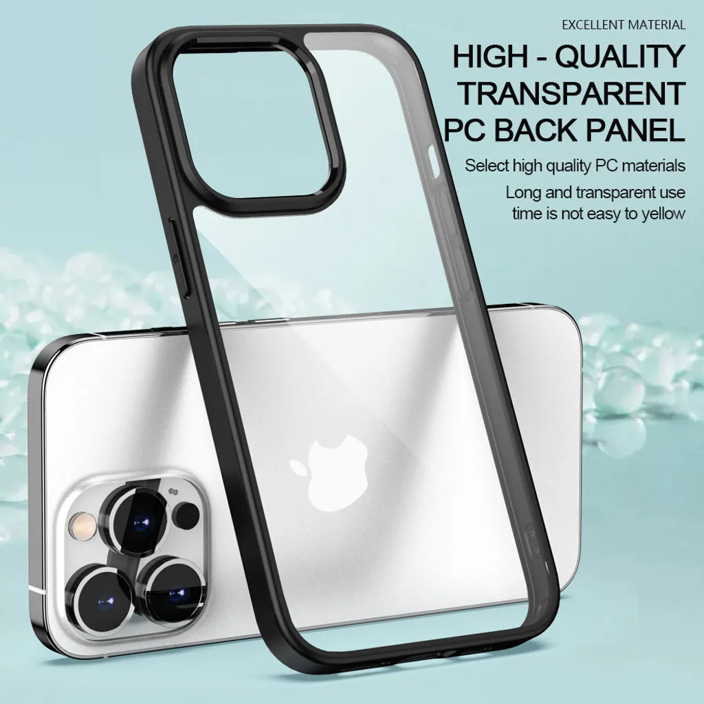 Cover iPhone 13 Trasparente Rossa - Smartphonica TPU Shockproof - 2