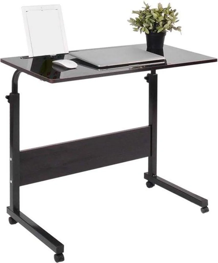 Bureau pour ordinateur portable réglable et amovible - Support PC noir