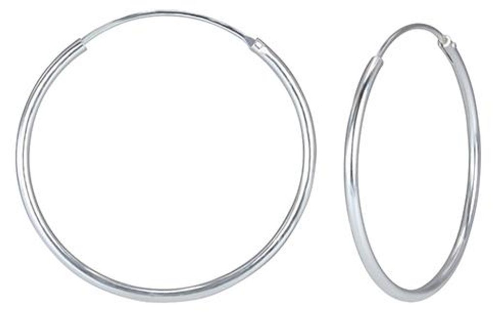 Creolen Ohrringe 925 Silber 30 mm Produktbild 