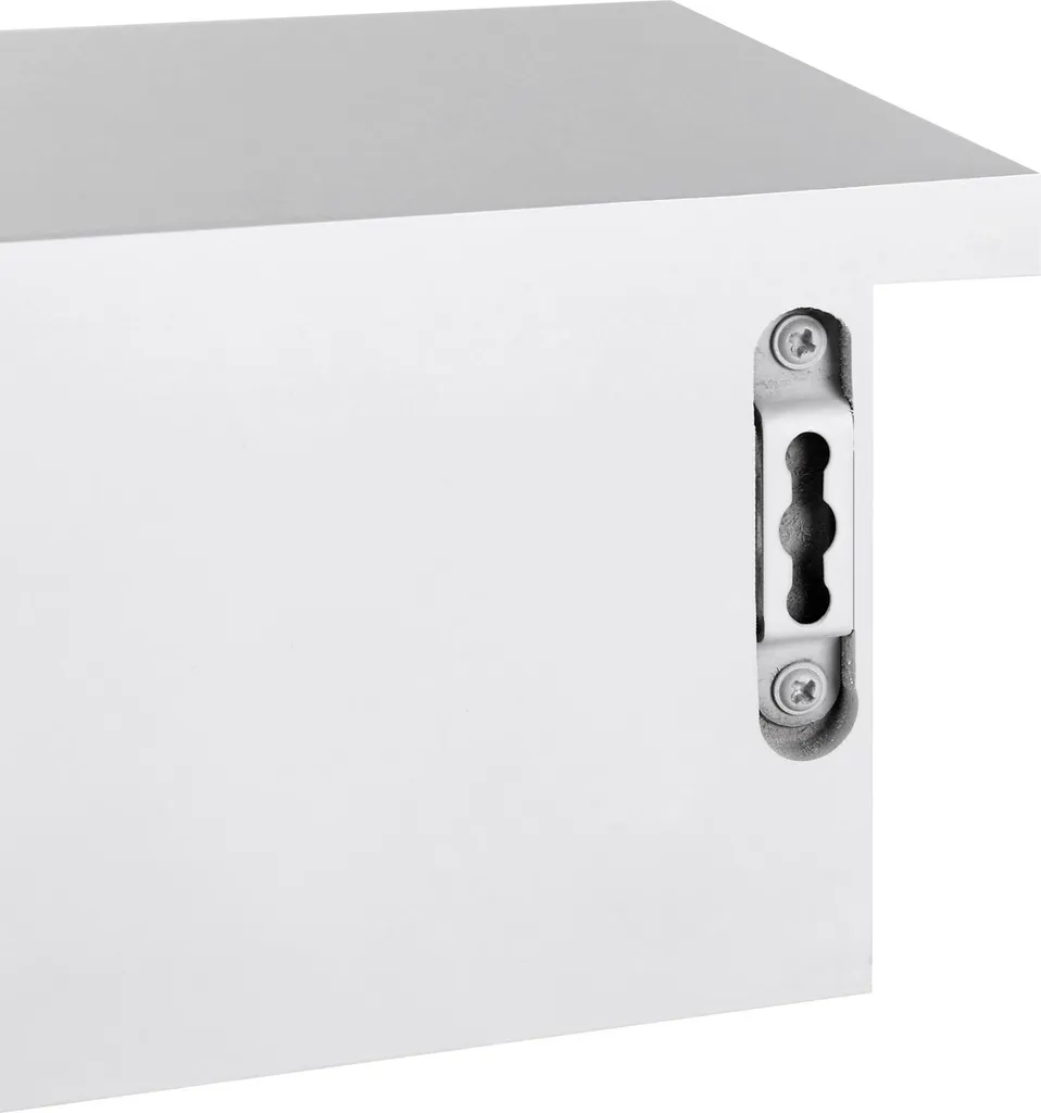 Étagère murale avec 2 tiroirs blanche en bois MDF - Modèle悬浮 L60 cm - 6