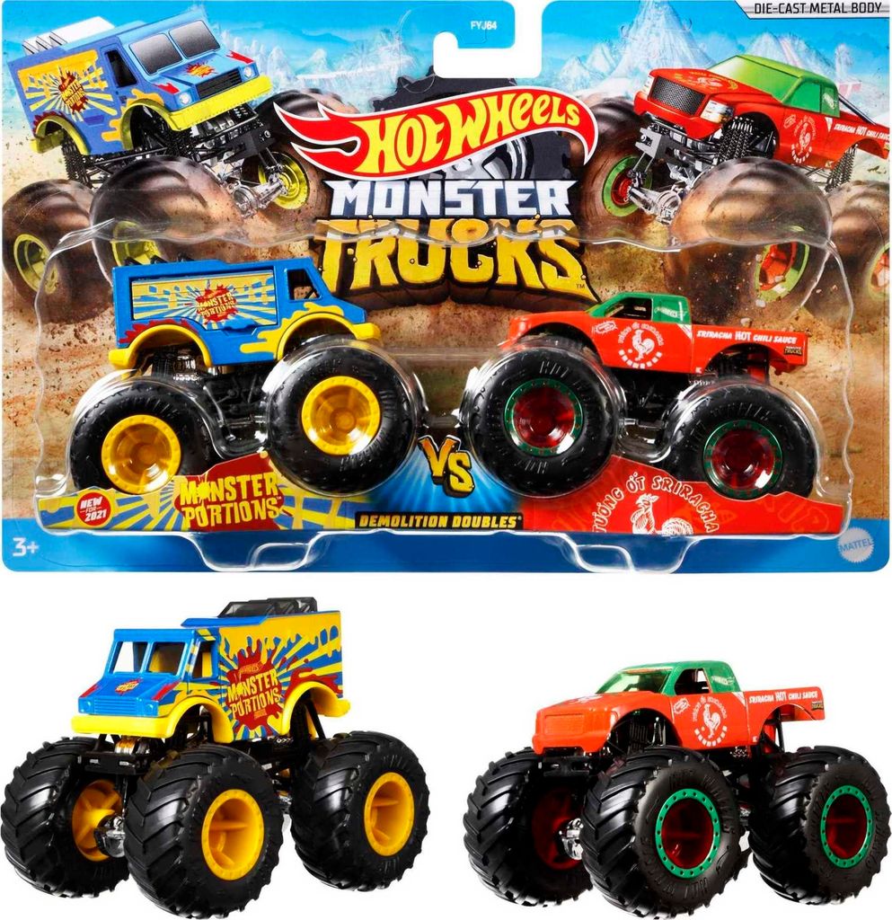 MATTEL®  Mattel FYJ64 Hot Wheels Monster Trucks 1:64 Die Produktbild 