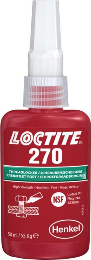 Henkel Schraubensicherung Inhalt 50ml Loctite 270 Flasche - Produktbild 