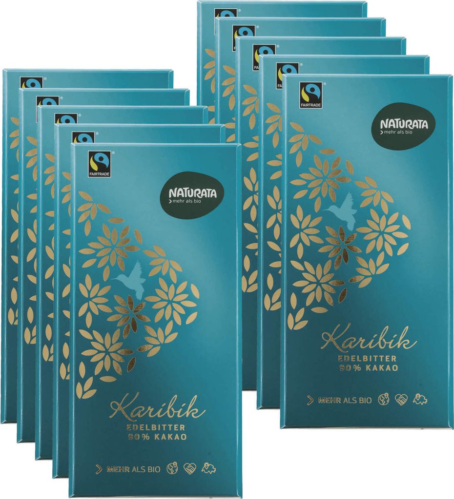 Karibik Edelbitter 90%, 10 x 100 g Produktbild 