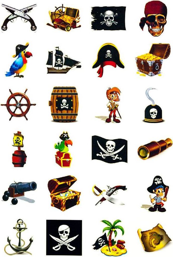 Oblique Unique Temporäre Klebetattoos Kinder Tattoo Set - Produktbild 
