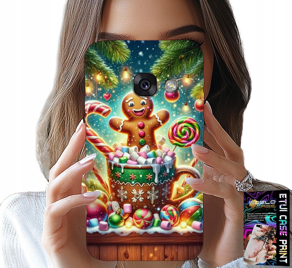 Fall Für Samsung A5 2017 - Lebkuchen Lebkuchen Weihnachten Designs + Glas