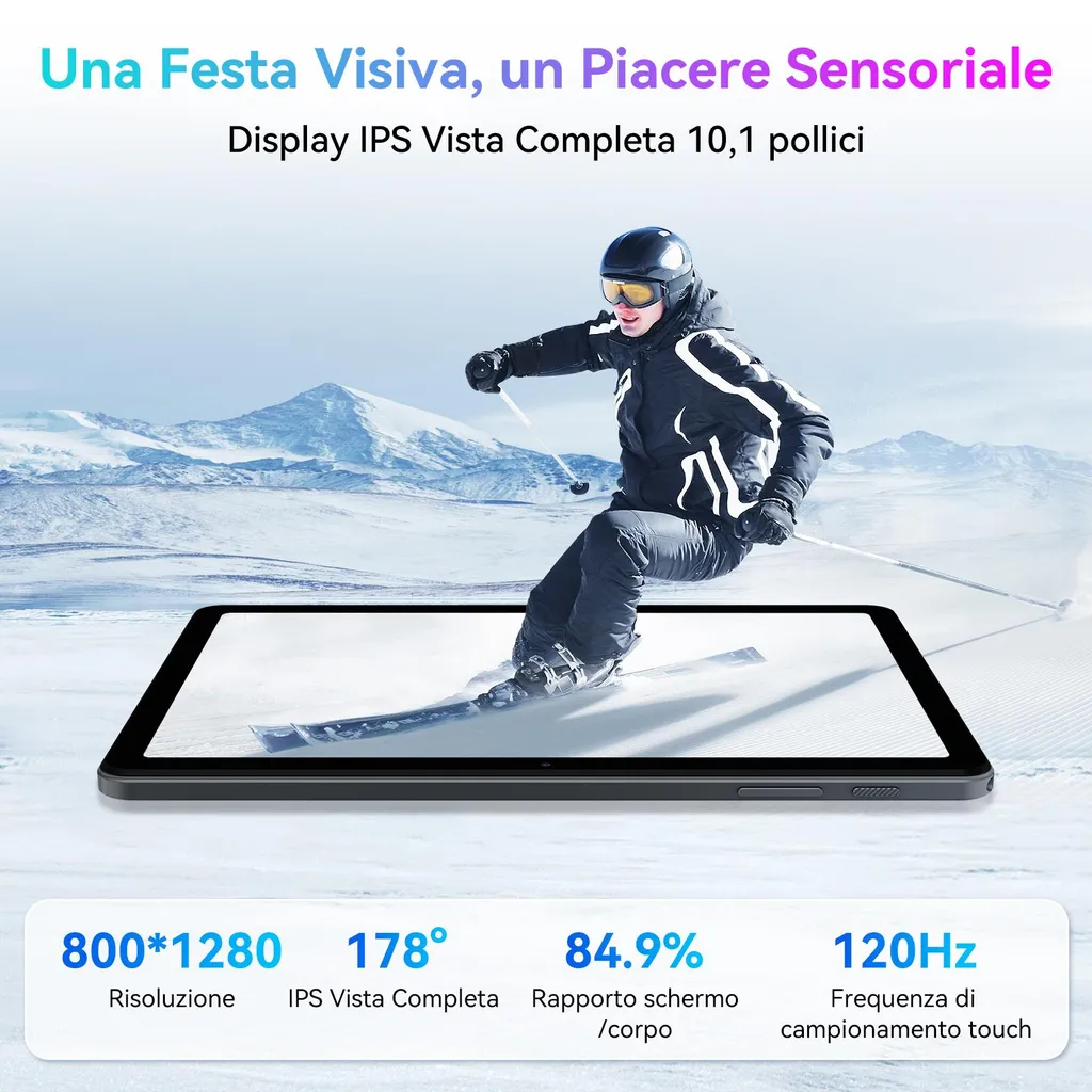 Tablette Android 16 TABWEE T80 idéale pour le streaming et l'IA - 8