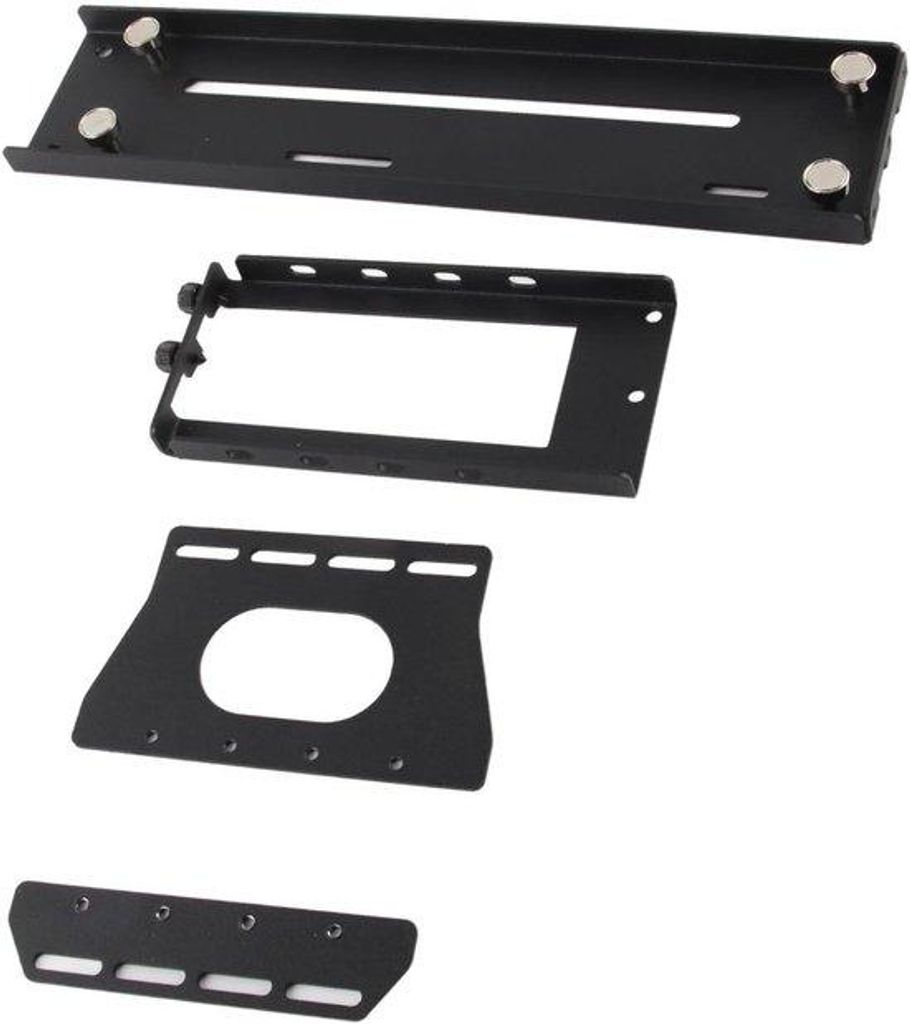 GPU-Vertikale Montage - Grafik-Kartenhalter für PC-Bau - Verstellbarer Design - 12,8 cm Tiefe - Schwarz, Metall, PC-Bau-Accessoire