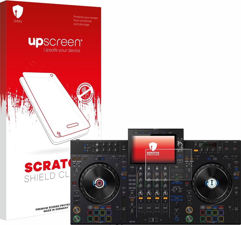 upscreen Schutzfolie für Pioneer XDJ-AZ Displayschutz Displayschutzfolie Folie Klar Transparent