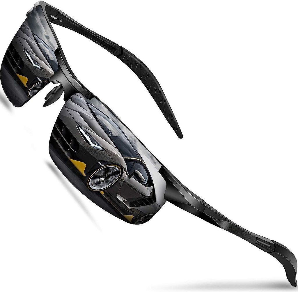 Polarisiert Sonnenbrille Herren Sportbrille Metallrahmen Produktbild 