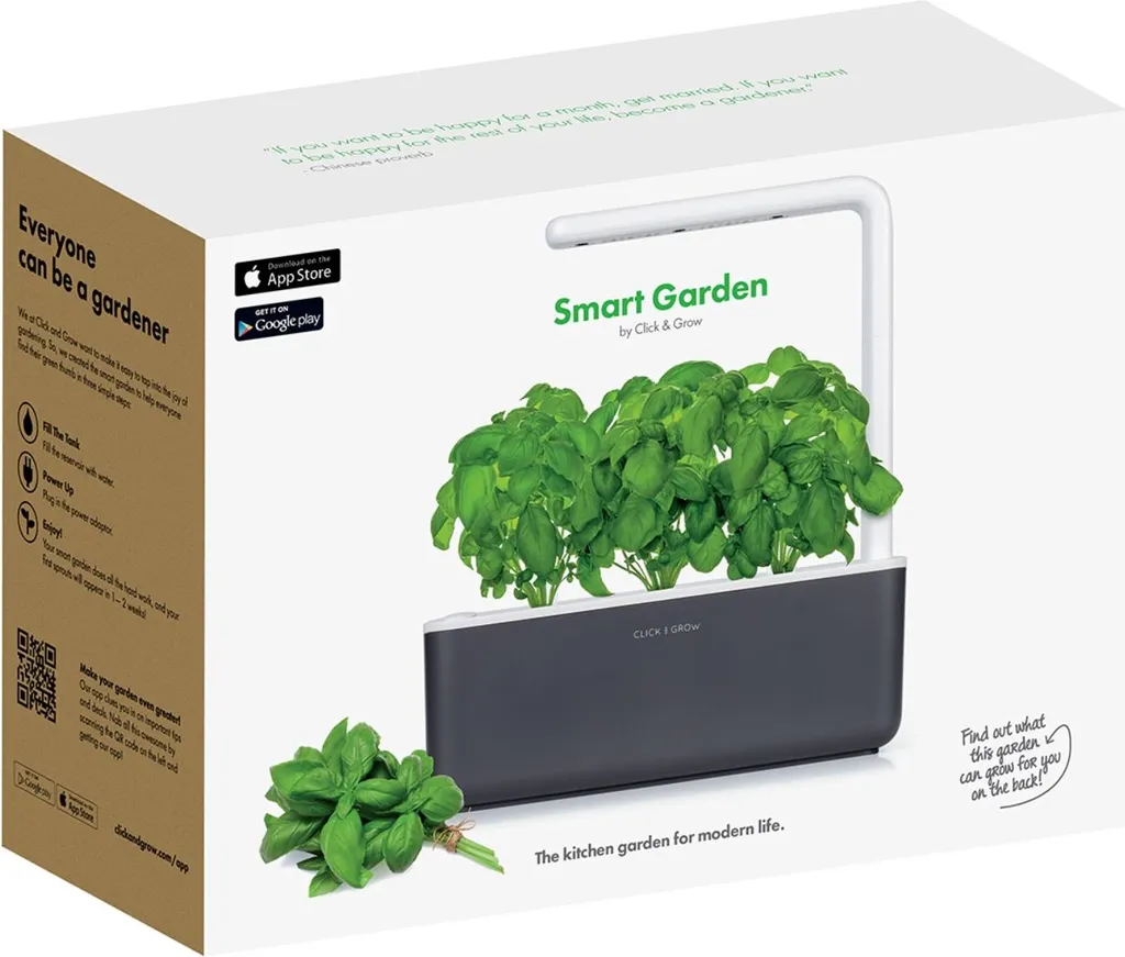 Potager autonome Smart Garden 3 gris avec éclairage LED automatisé LED - 4