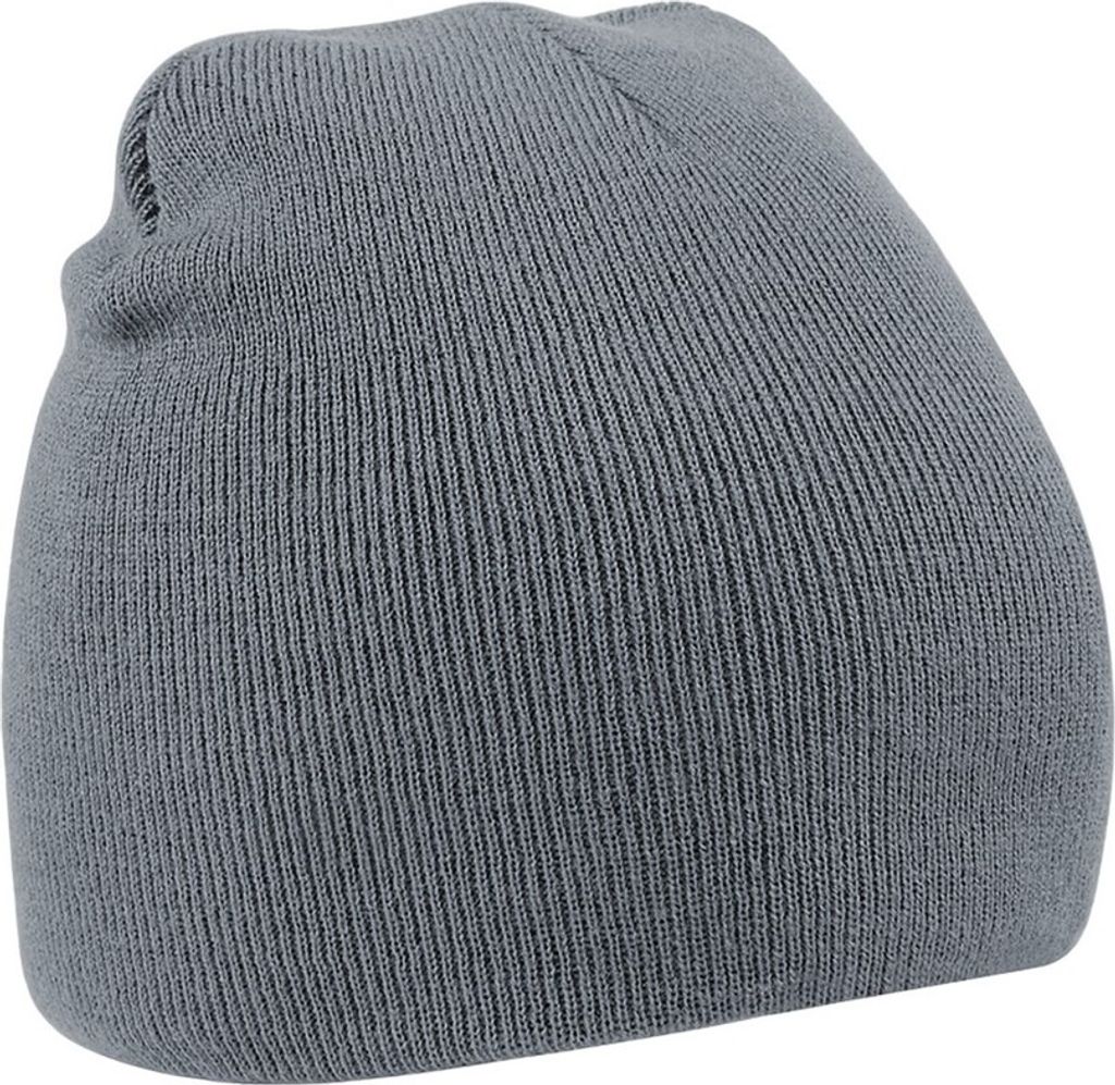 Beechfield Basic Strick Wintermütze PC2095 (Einheitsgröße) (Graphitgrau)
