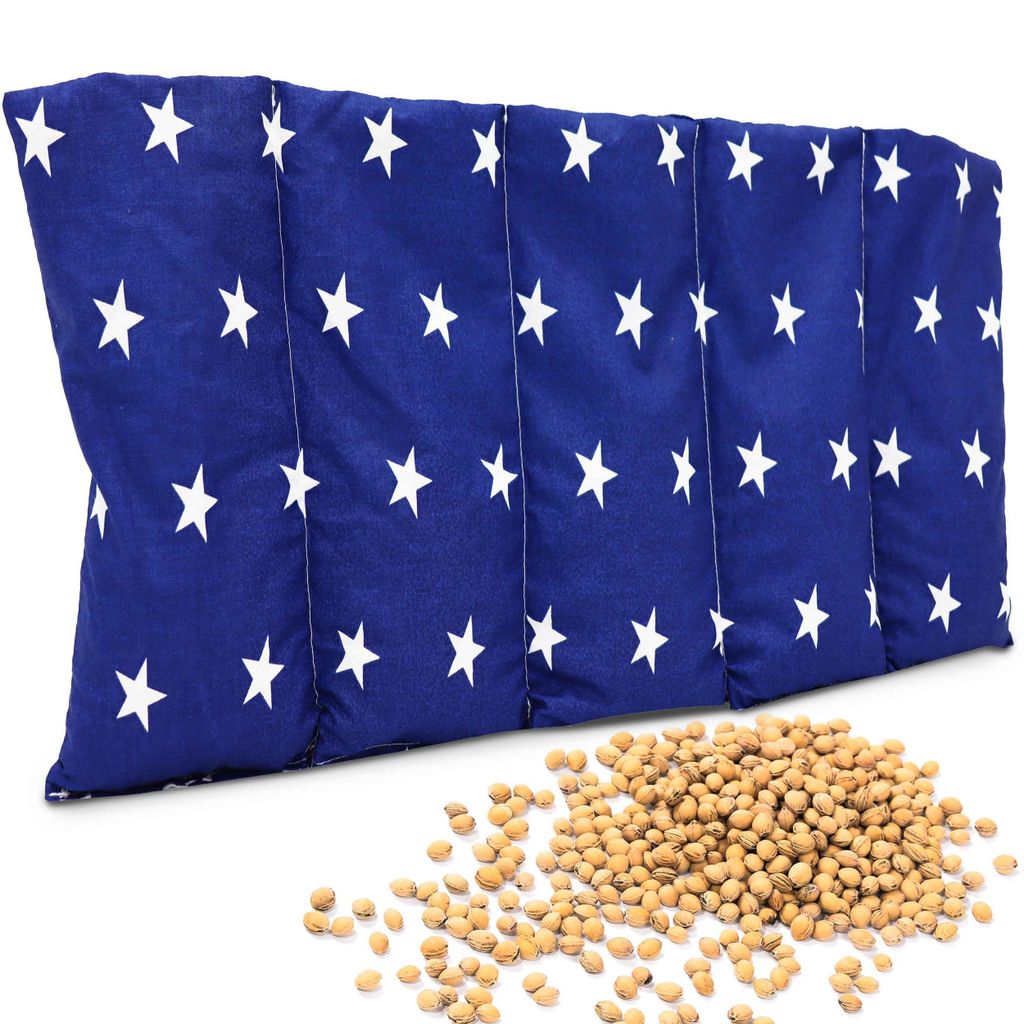 Amilian Kirschkernkissen ca. 55x20cm - Wärmekissen Kirschkern - Sack - Wärmekompresse - für Kinder Erwachsene - ideal als Massagekissen Kälteki...