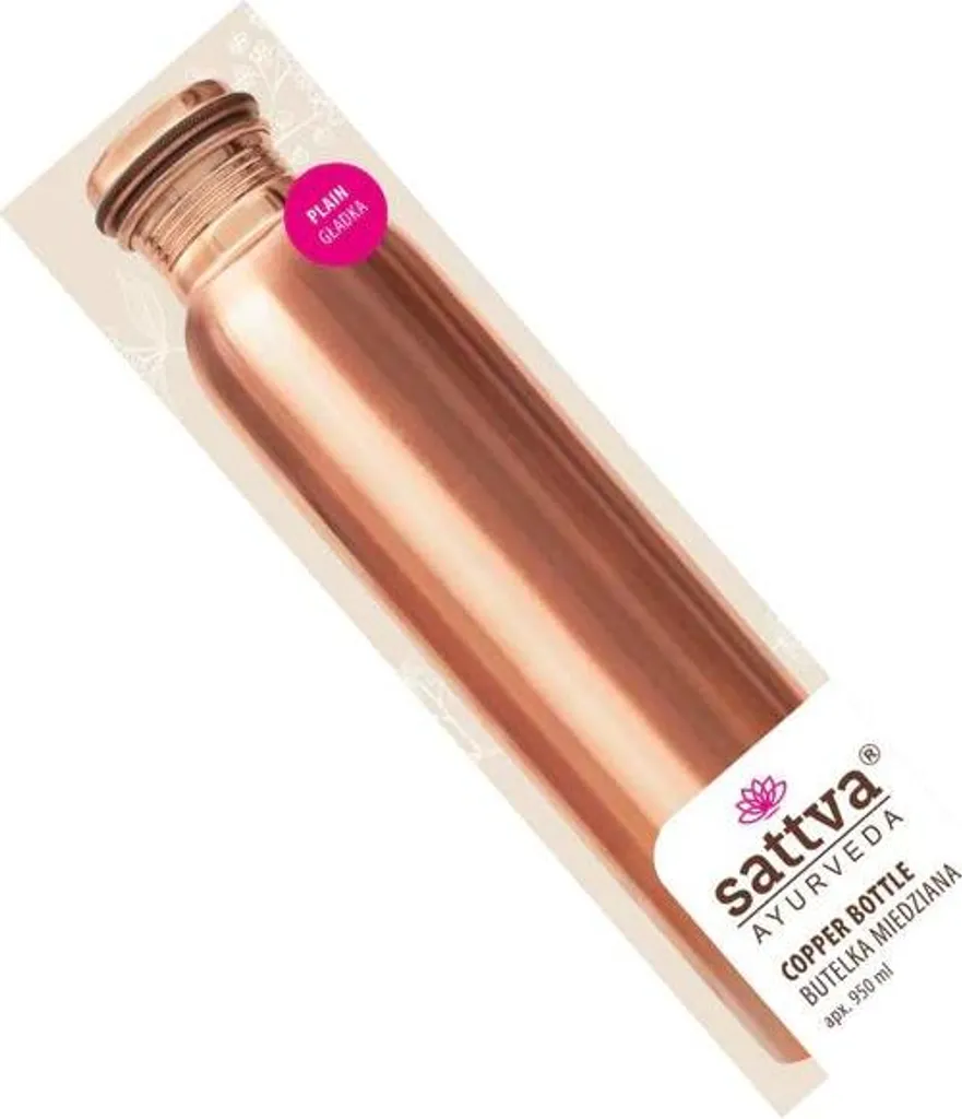 Bouteille cuivre 650ml Sattva - Adieu au goût de plastique de l'eau