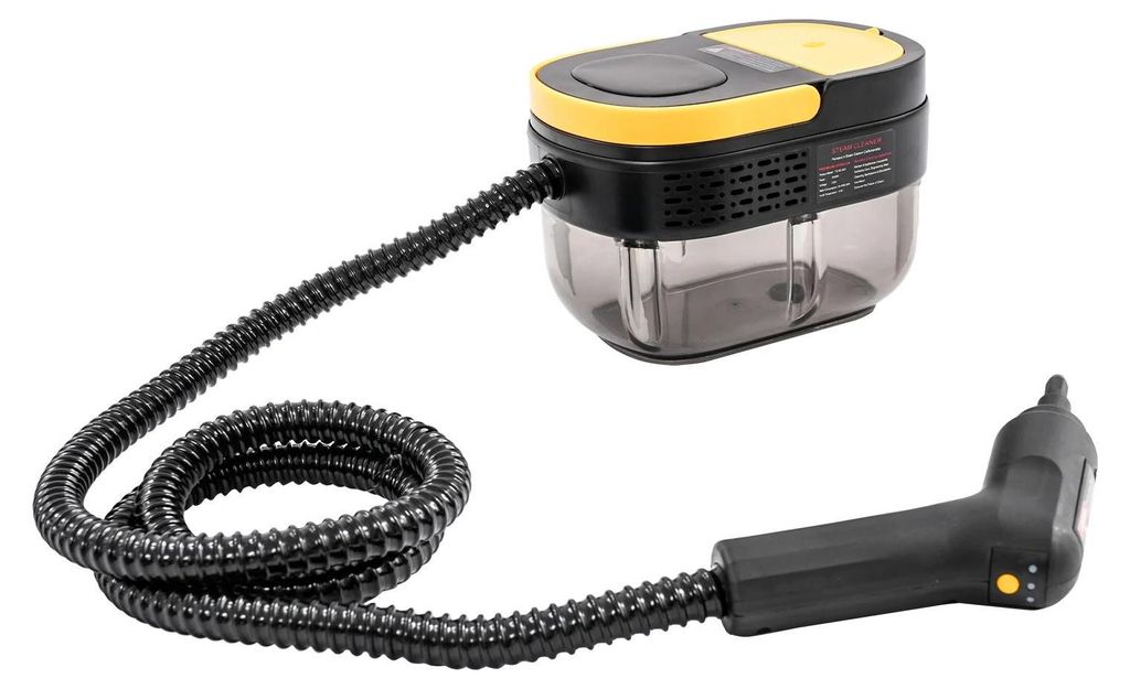 Dampfreiniger - Handdampfreiniger - 1500 W - 1600 ml Tank - 3,0 bar - Aufheizzeit 15 s - 105°C Dampf - EU-Stecker 220 V - Gelb/Schwarz