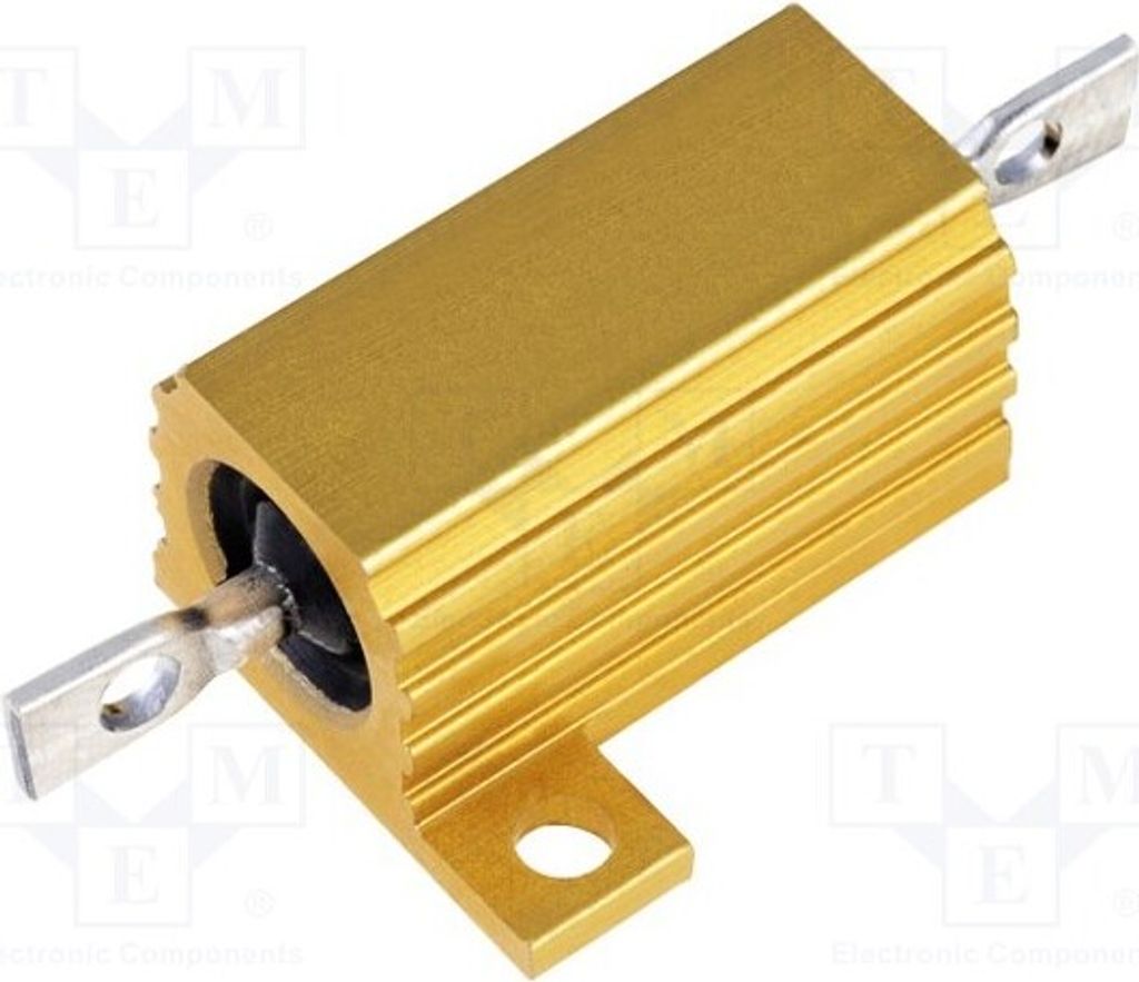 1x Widerstand: Drahtwiderst 150mΩ 15W HS15-0J Widerstände 15W mit Radiator schraubbar