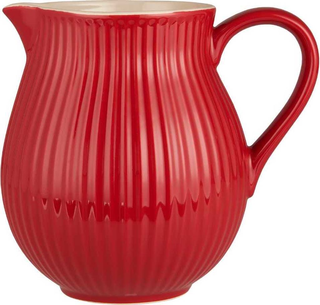 IB Laursen Kanne 2 Liter Mynte STRAWBERRY Rot Keramik Geschirr Karaffe Krug