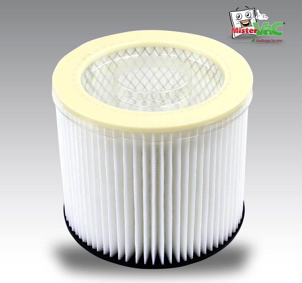 MisterVac Lamellenfilter Ersatzfilter kompatibel mit Mauk K-402 D Nass-/Trockensauger 30l