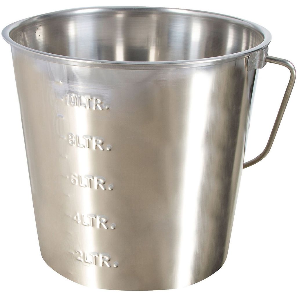 Kerbl Eimer 12,3 l Edelstahl 29377