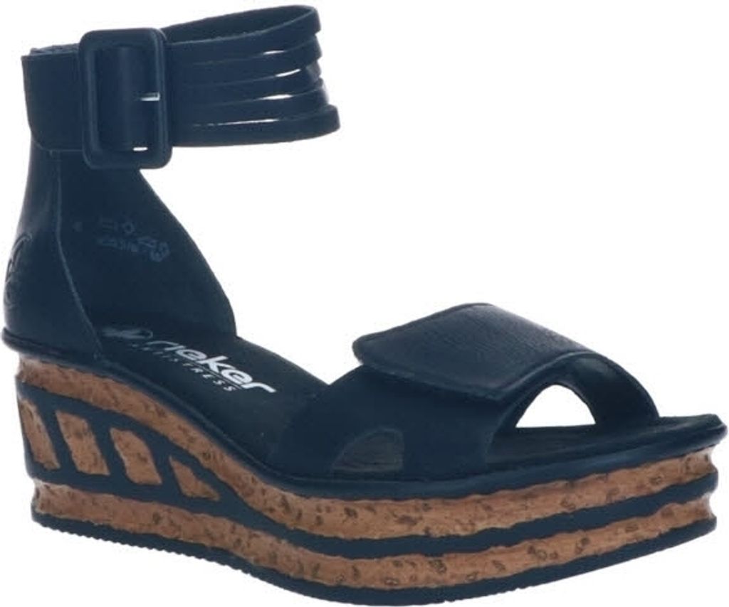 Rieker Damen Keilsandalette schwarz Produktbild 30