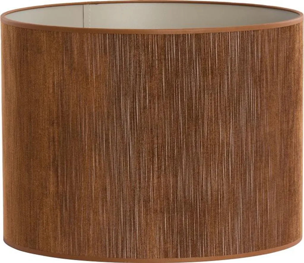 Abat-jour Penny Light & Living Marron Textile Ø 25cm E27 - Réf 2225963