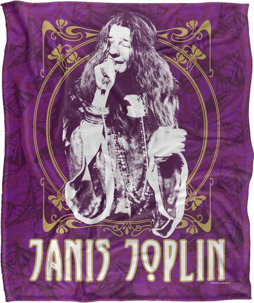 Janis Joplin - Gerahmt Decke, Seidig, Supersoft TV24973 (Einheitsgröße) (Bunt)