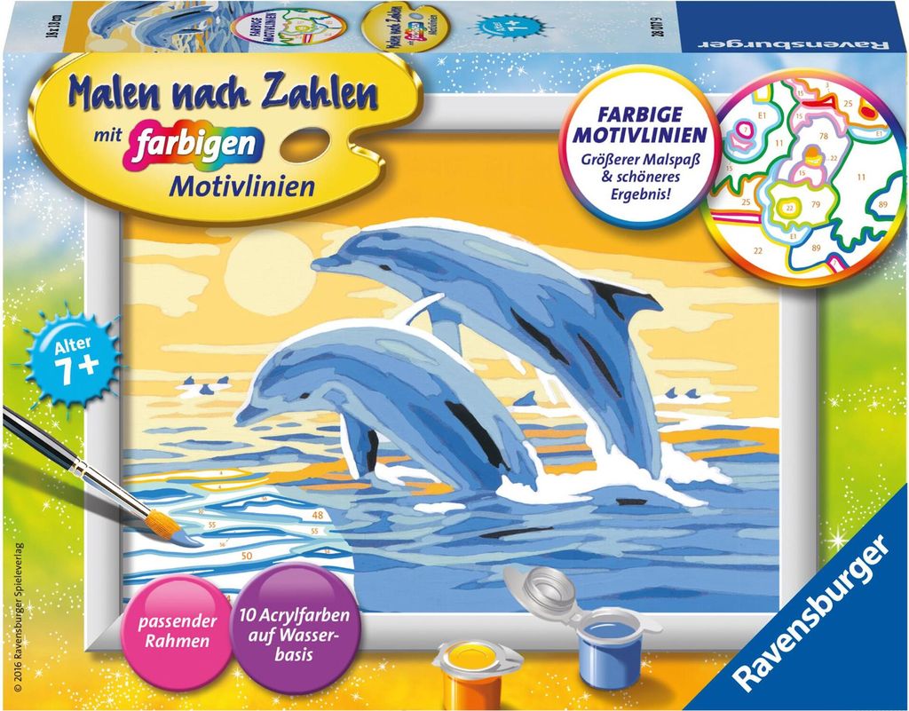Ravensburger Malen nach Zahlen 28017 - Freunde des Meeres – Produktbild 