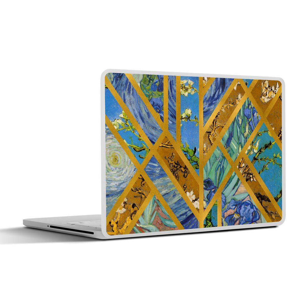 MuchoWow Laptop Aufkleber Sticker Cover Kunst - Van Gogh - Alte Meister 36.5x27.5 cm - Laptop-Sticker