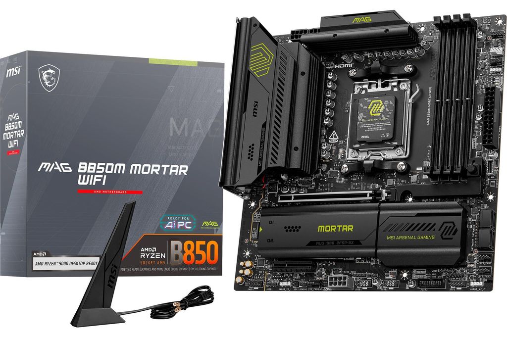 MSI MAG B850M MORTAR WIFI Motherboard AMD B850 Sockel AM5 micro ATX