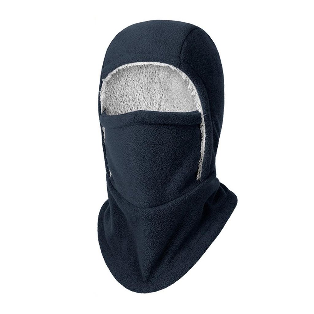 Herren & Damen Winter-sturmhaube aus Fleece, Wärmeisolierendes Winddichtes Face Mask für Fahrrad Motorrad Skifahren, Farbe: Navy