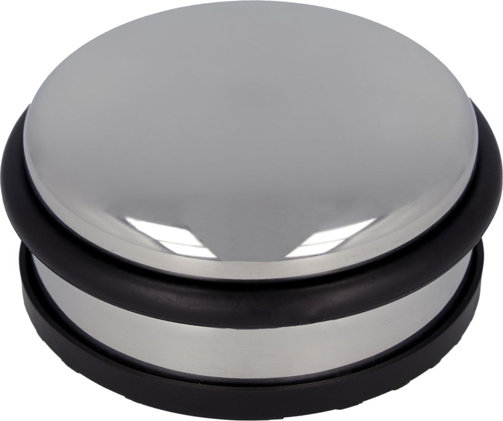 Westcott Türstopper aus Edelstahl | Runder Türstopper mit 1,2kg Eigengewicht | Türschonender Gummiring | Extra rutschfeste Unterseite | 10cm...