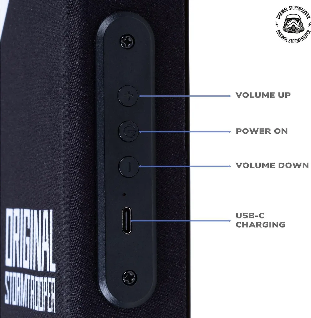 Cadre Sonore Bluetooth Stormtrooper avec Batterie Rechargeable Longue Durée