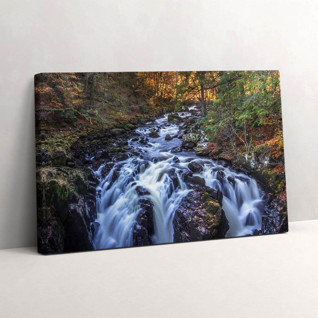 Flusslandschaft Foto – Leinwandbild Wandbild – 60x40 cm – Leinwandbilder – Wandbilder – Schlafzimmer – Flur