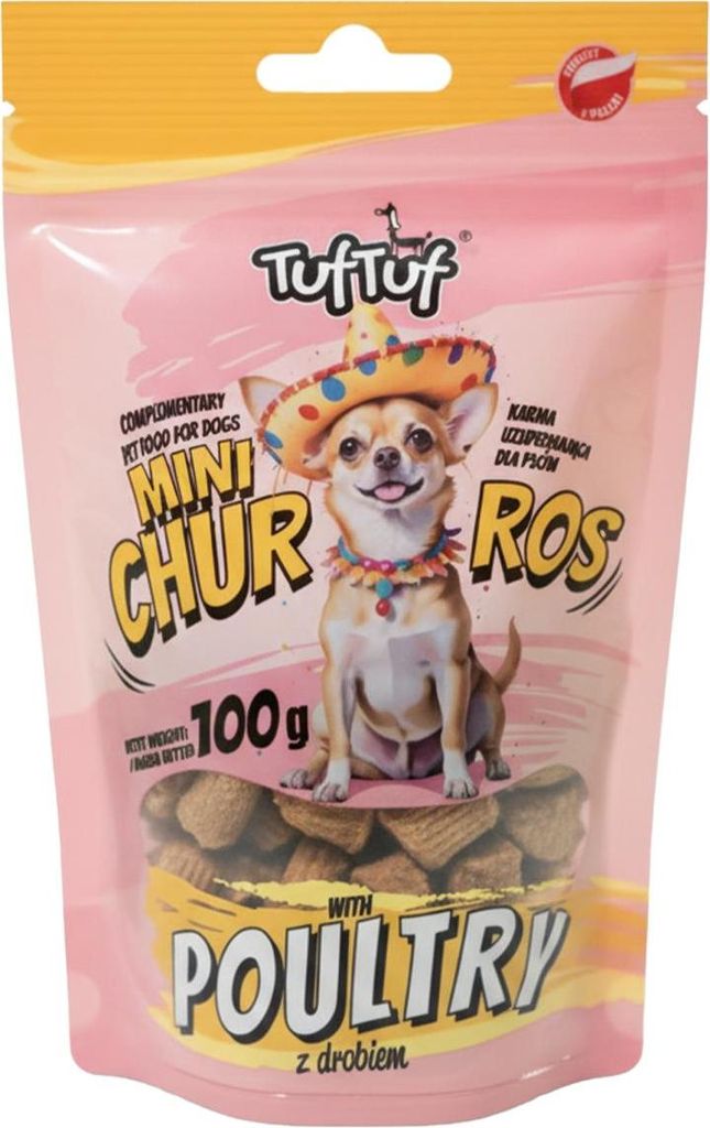 PRZYSMAKI DLA PSA TufTuf Mini Churros z drobiem dla psa Zdjęcie produktu 