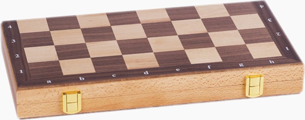 Set di scacchi in scatola di legno pieghevole Immagine del prodotto 
