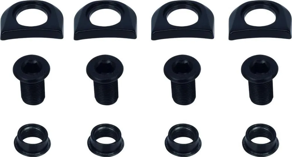 FSA Megatooth Nail Kit de Vis de Plateaux BCD 104 Rouge Noir Argent