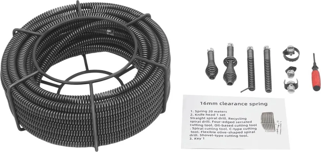 Nettoyeur de canalisation professionnel furet 20m acier trempé