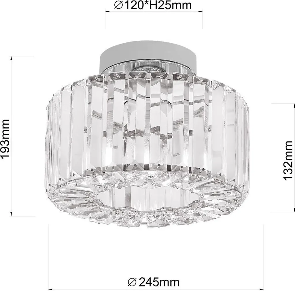 Plafonnier Compact E27 pour Éclairage de Prestige en Petits Espaces