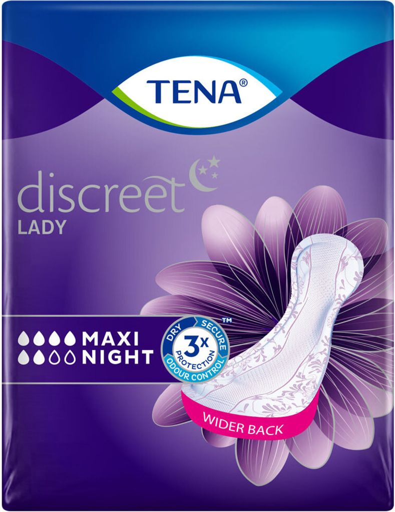 TENA LADY -  Discreet Maxi Night - 12Stk. Produktbild 