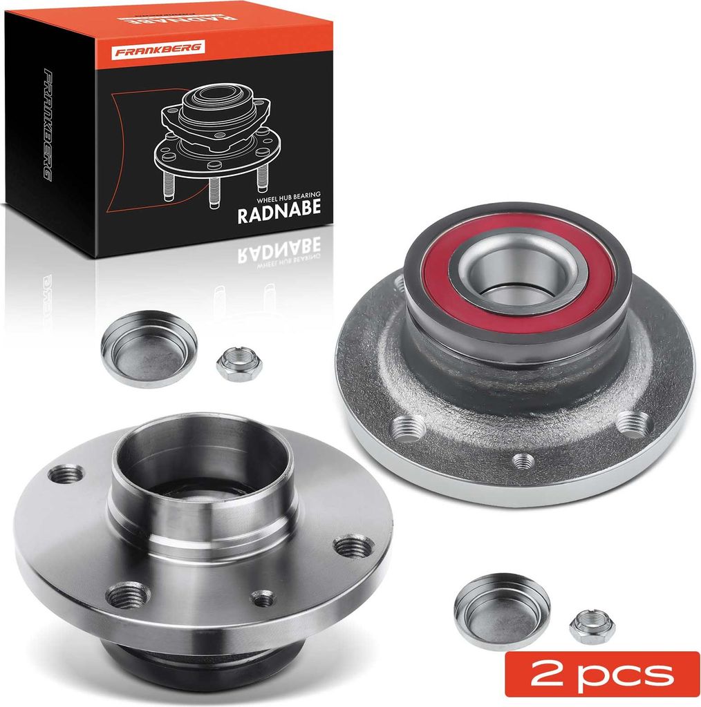 Frankberg 2x Radnabe Radlagersatz Hinterachse beidseitig für Fiat Grande Punto Evo 1.4L 1.2L 1.6L 1.9L 0.9L Bj ab 2005