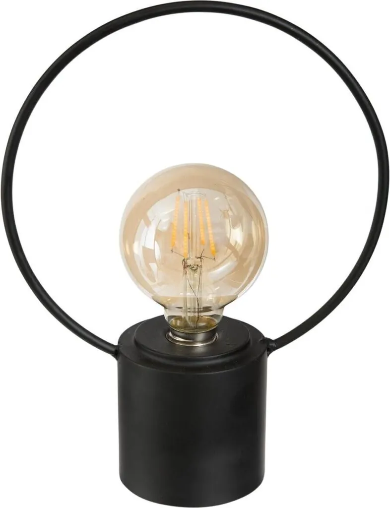 Lampe vintage pied fer noir stable pour éclairer un intérieur sombre