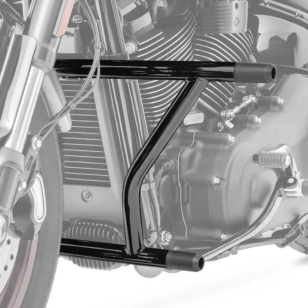 Crash bars noirs en acier renforcé pour Breakout 114 117 2018-2025