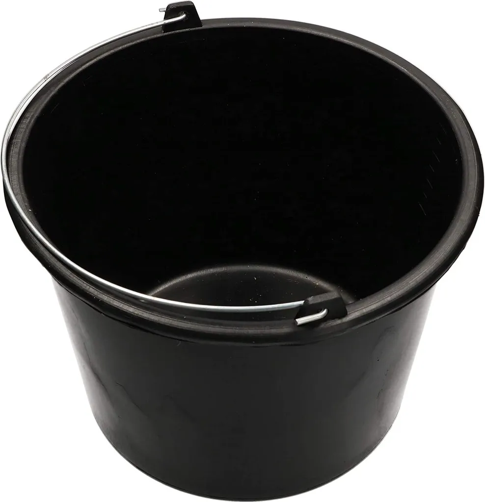 Seau de chantier incassable 16L lot de 20 seaux noirs pour ciment et eau - 3