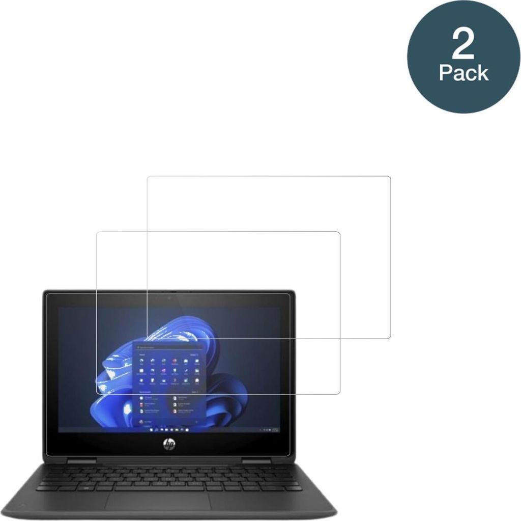 2x Schutzfolie für HP Fortis Flip G1i 11 Zoll - Anti-Shock 9H Folie dipos Glass Kunststoffglas