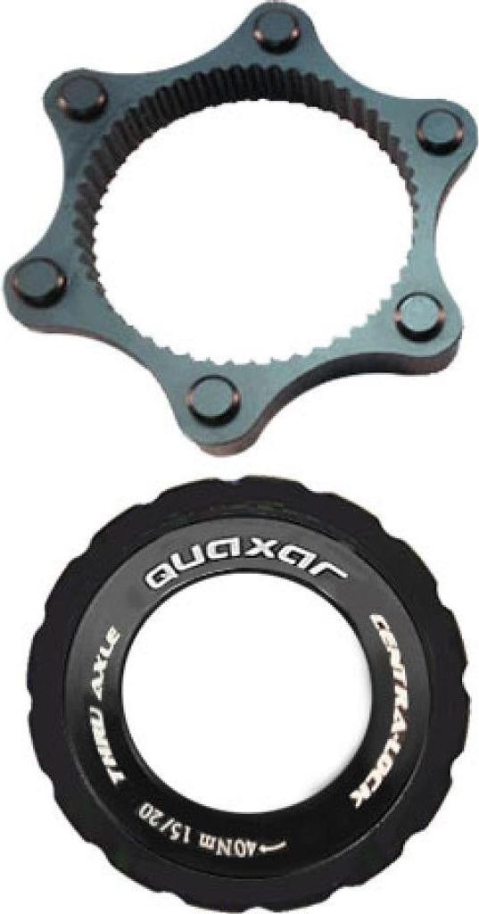 Quaxar Centerlock-Adapter inkl. Rockring, für 15/20 mm, schwarz