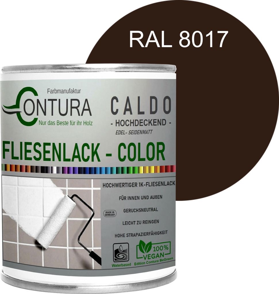 Fliesenlack 750ml. Fliesenfarbe 20 Farben Lack Fliesen Wand Produktbild 
