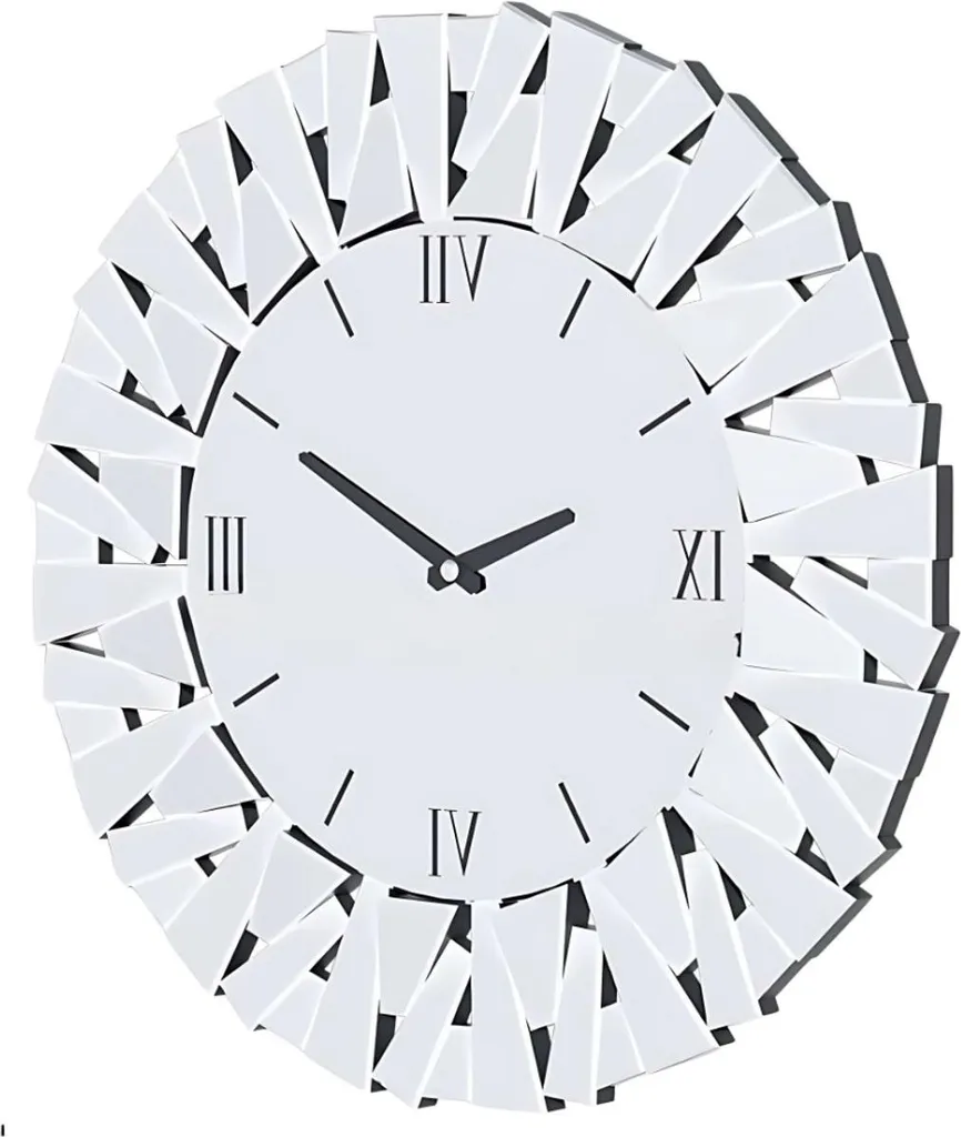 Horloge Miroir 80 cm Grandios - Design Chic avec Chiffres Romains Luxe